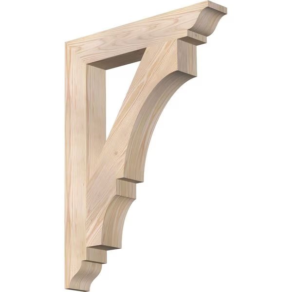 Balboa Traditional Smooth Bracket, Douglas Fir, 3 1/2